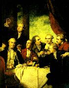Sir Joshua Reynolds, members of the society of dilettanti